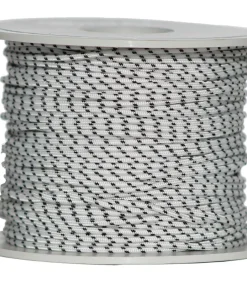 SIGALSUB Dyneema Et Drisse^Bobine de Dyneema gainé Ø 1,8 mm Blanche et Noir 100 m