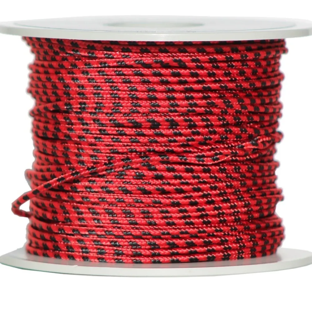 SIGALSUB Dyneema Et Drisse^Bobine de Dyneema gainé Ø 1,5 mm Rouge et Noir 100 m