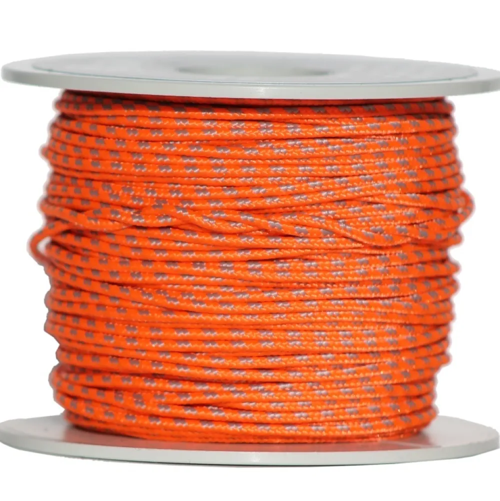 SIGALSUB Dyneema Et Drisse^Bobine de Dyneema gainé Ø 1,5 mm Orange et Gris 100 m