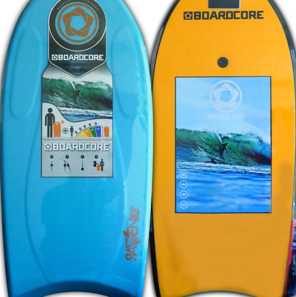 BOARDCORE Bodyboard Raven Bleu/Orange 40 - OCCASION GRADE C