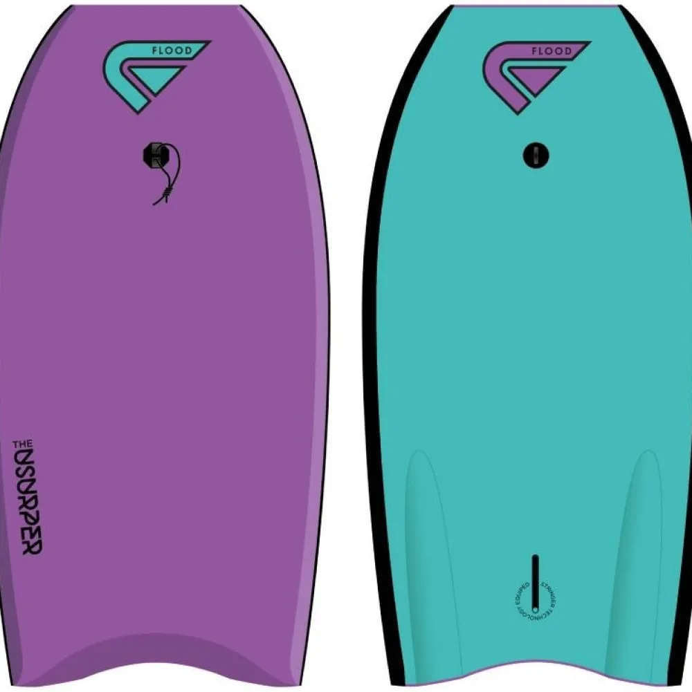 FLOOD Planche De Bodyboard^Bodyboard Usurper Purple/Teal 37