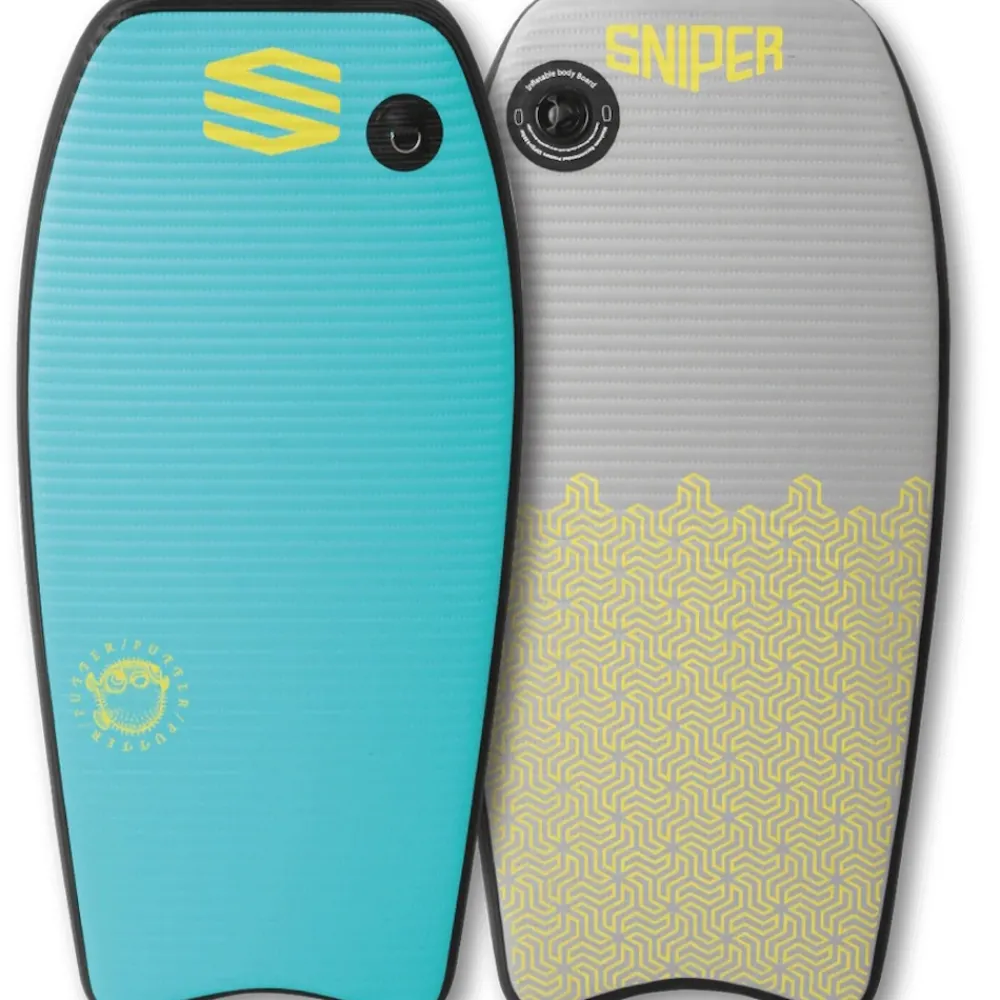 SNIPER Bodyboard gonflable Puffer 45 Teal/Yellow