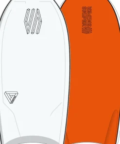 SNIPER Planche De Bodyboard^Bodyboard Improve Series Cortex PE Flex Blanc/Orange 42