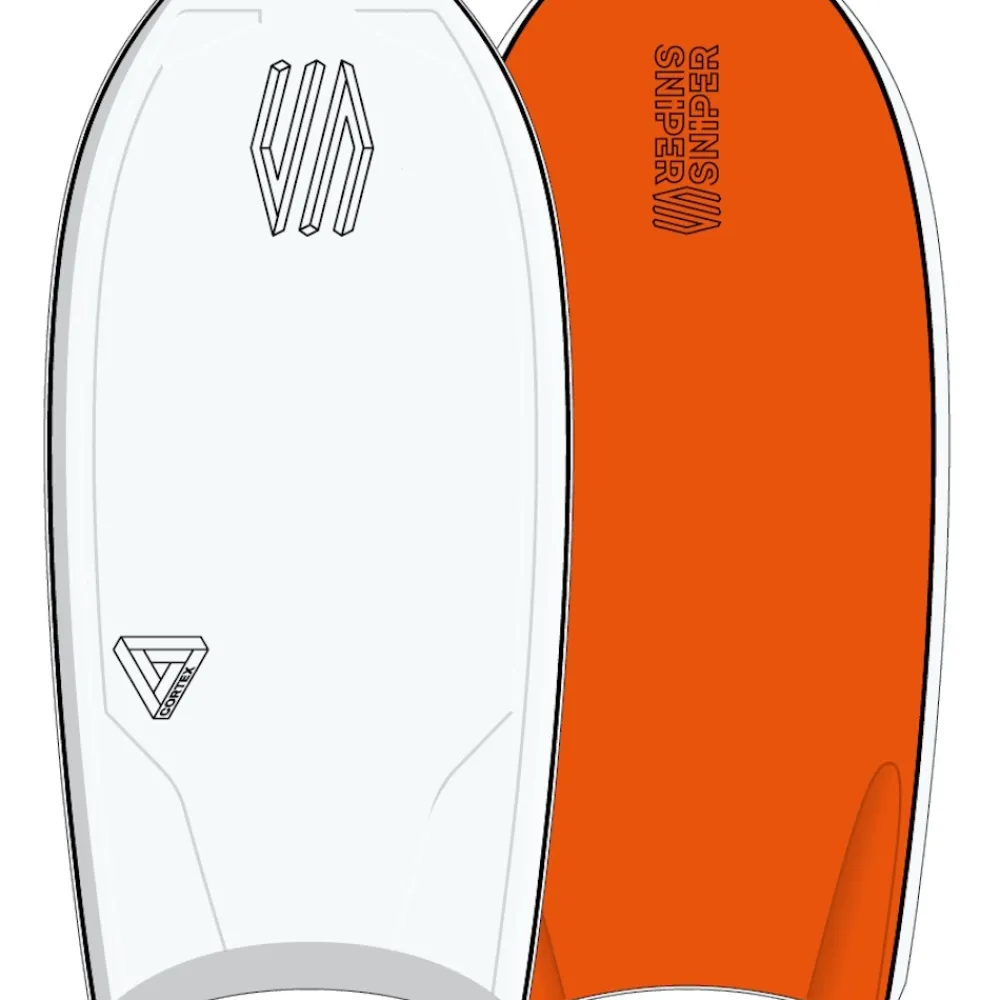 SNIPER Planche De Bodyboard^Bodyboard Improve Series Cortex PE Flex Blanc/Orange 42