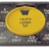 LEMER Boite 8 cases carrée de plombs fendus peints marron  120 gr TRUITE 7mm-6mm-N°4/0-2/0-0-1-3-5