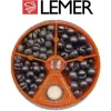 LEMER Accessoires De Montage De Lignes Truite|Plomb De Pêche^Boite 4 cases super doux 60 gr MOYEN N°0-2-4-6