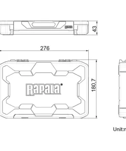 RAPALA Boite de rangement Tackle Tray - 276 Open