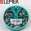 LEMER Boite Distributrice 5 Cases Olive Bombée Percée