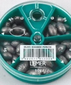 LEMER Boite Distributrice 5 Cases Olive Bombée Percée