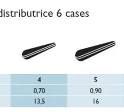 LEMER Boite Distributrice 6 Cases Olivette Fendue
