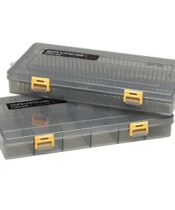 SAVAGE GEAR Bagagerie|Bagagerie^Boites de rangement Plate Fumé- Kit de 2