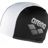 ARENA Bonnet De Piscine^Bonnet de natation polyester II Junior Noir/Blanc