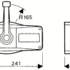 ULTRAFLEX Commande Moteur^Boîtier Latéral mono-levier B90