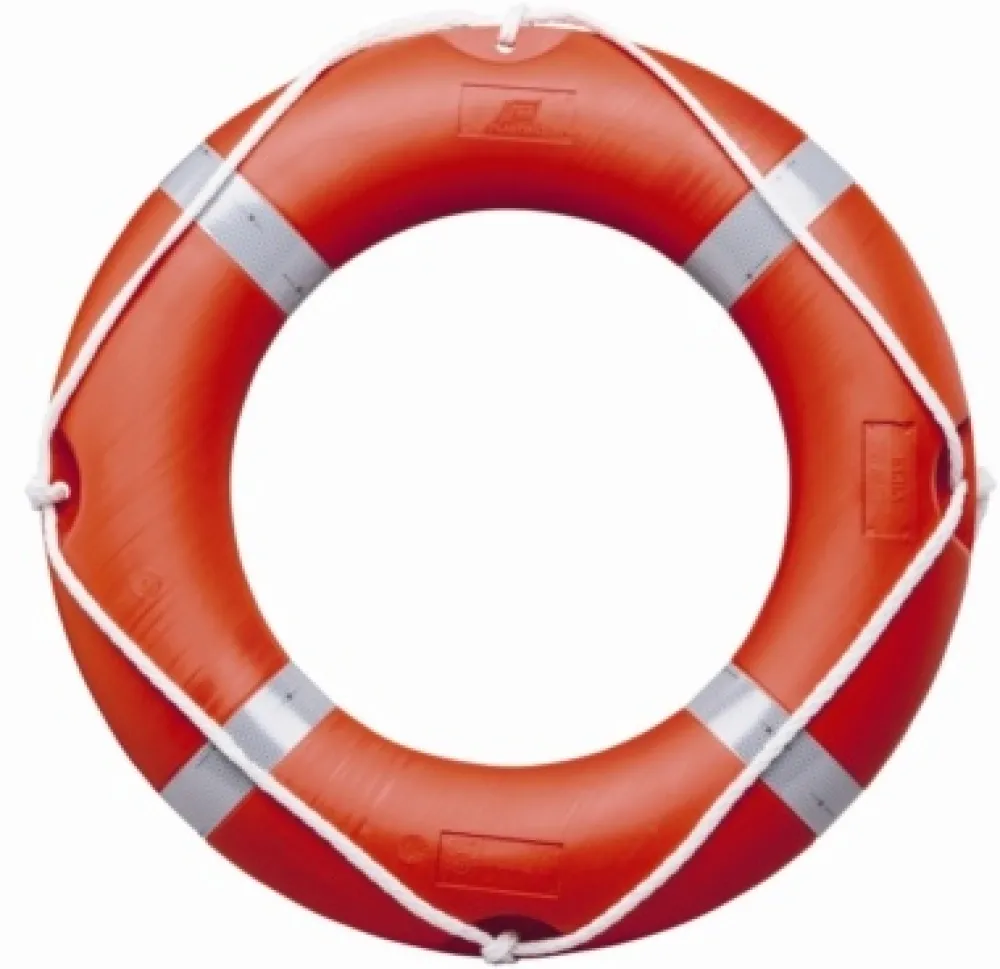 PLASTIMO Bouée de sauvetage couronne SOLAS avec ligne de jet