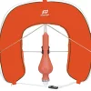 PLASTIMO Bouée fer à cheval avec support et feu - Orange