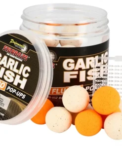STARBAITS Bouillette Performance Concept Garlic Fish Fluo Pop Up