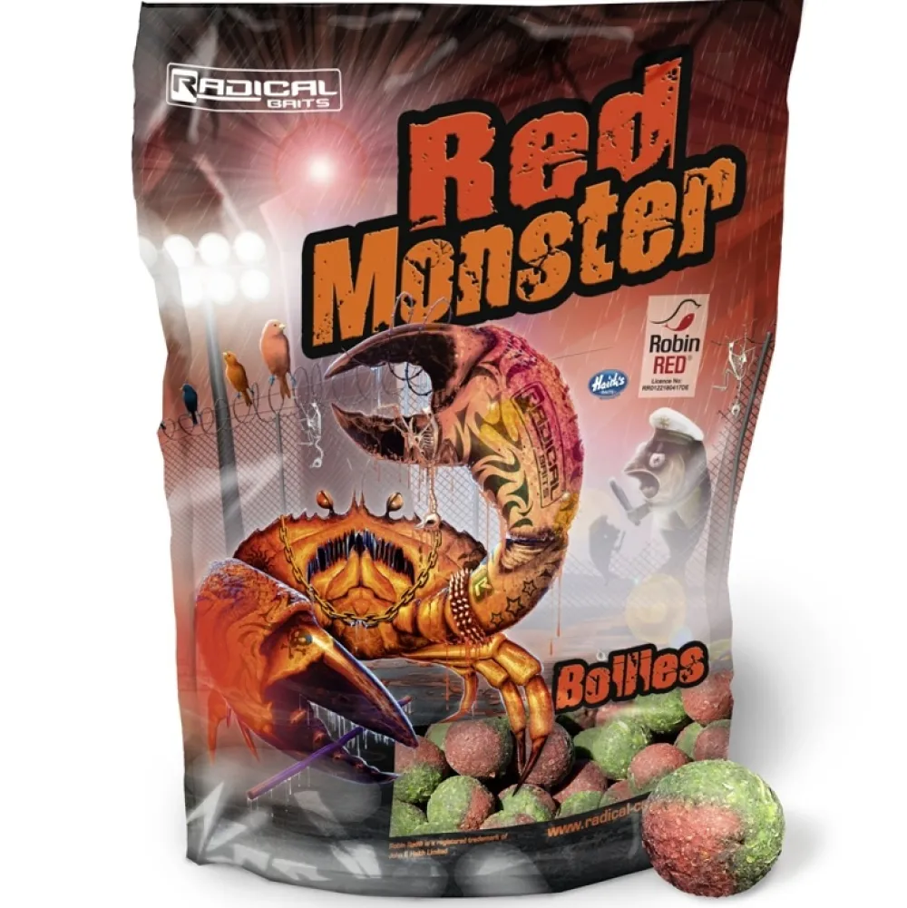 RADICAL CARPE Appâts Carpe|Appat De Pêche^Bouillettes Radical Baits Red Monster