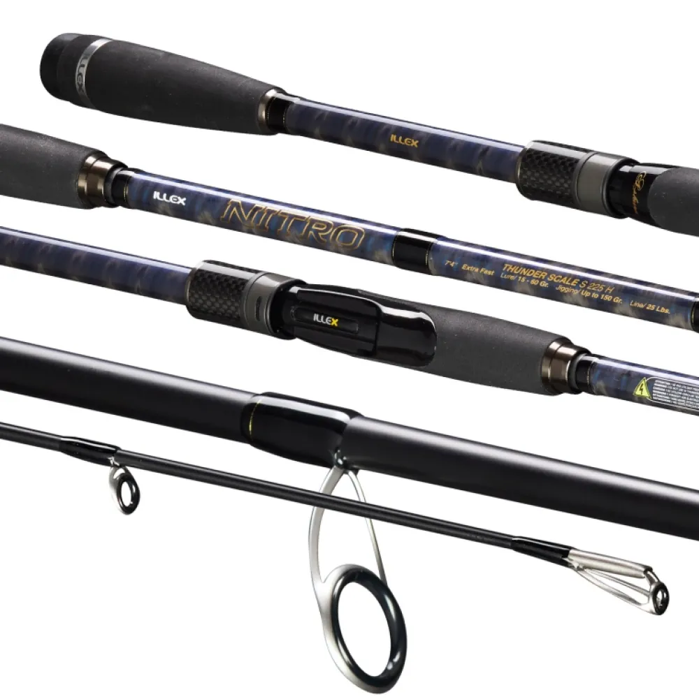 ILLEX Canne spinning Nitro S 2402 Mh Blue Tracker