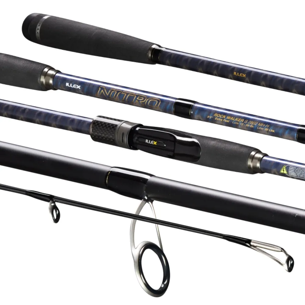 ILLEX Cannes Carnassier|Cannes Pêches Exotiques^Canne spinning Nitro S 2802 MH-H Rock Walker