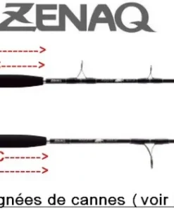 ZENAQ Cannes Pêches Exotiques|Cannes Carnassier^Canne Glanz Casting ZEN-GL B70X