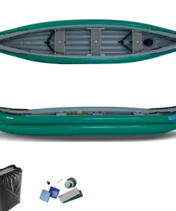 GUMOTEX Canoë Gonflable|Kayak Gonflable Et Pack^Canoe Gonflable Scout River Vert