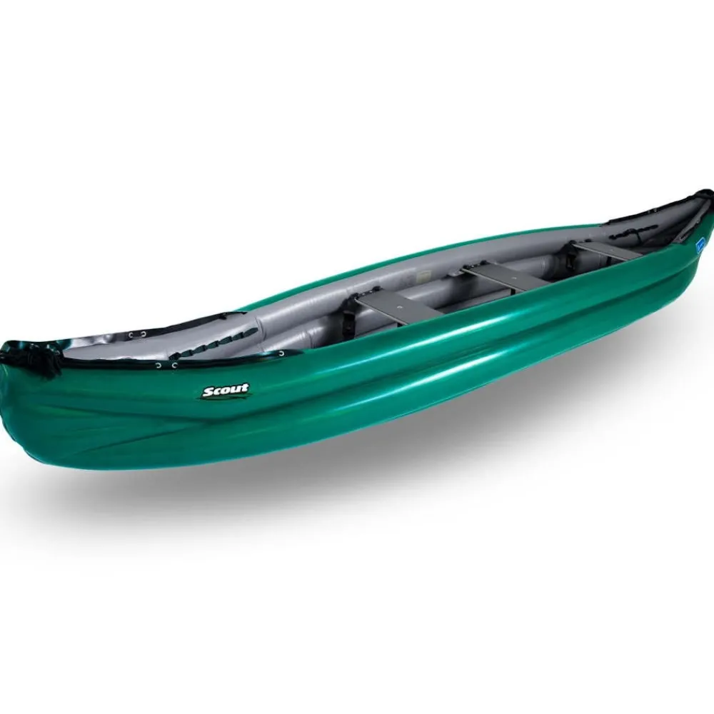 GUMOTEX Canoë Gonflable|Kayak Gonflable Et Pack^Canoe Gonflable Scout River Vert