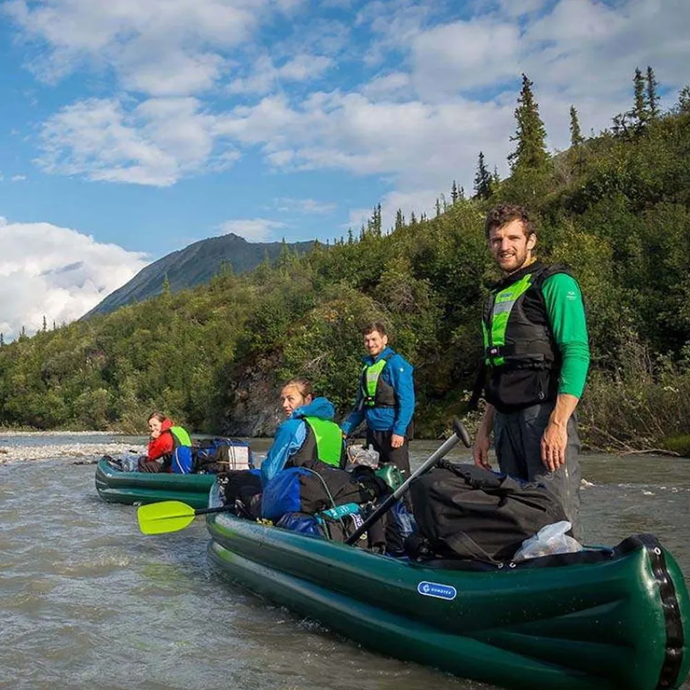 GUMOTEX Canoë Gonflable|Kayak Gonflable Et Pack^Canoe Gonflable Scout River Vert