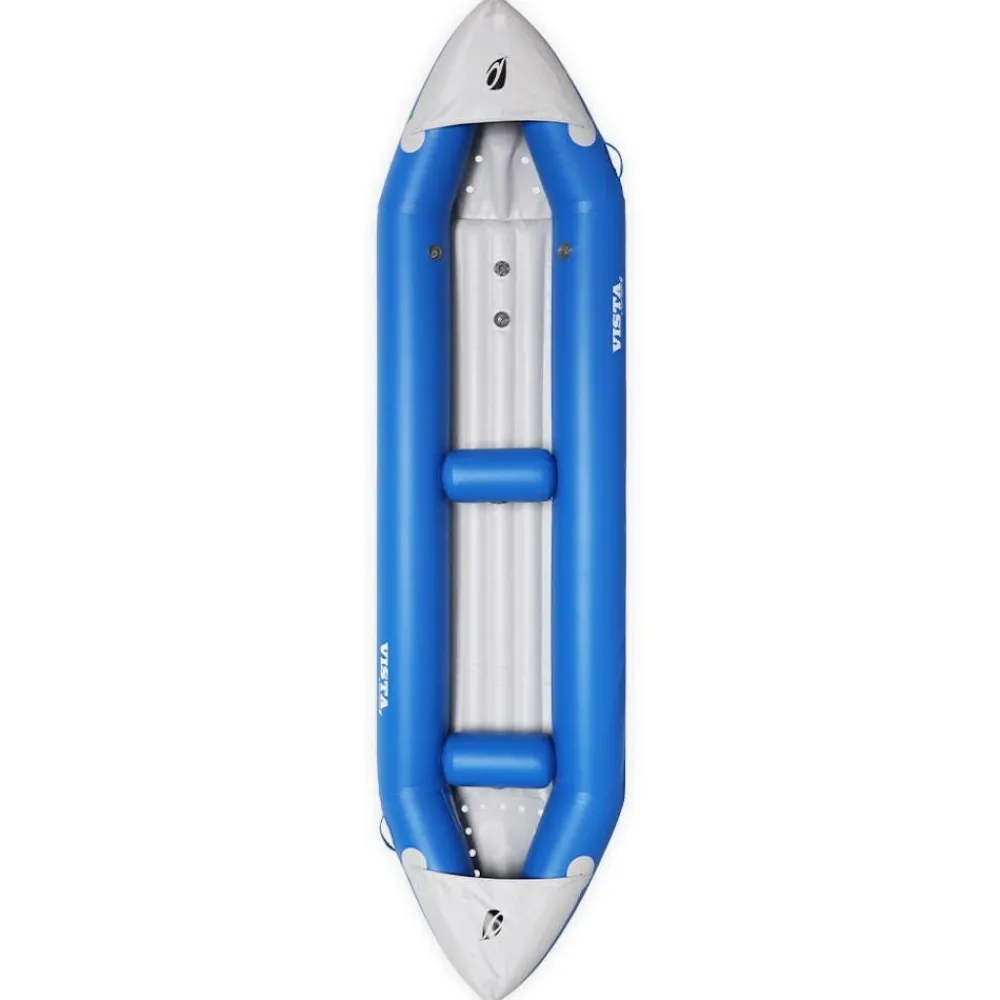 AQUA DESIGN Canoë Gonflable|Kayak Gonflable Et Pack^Canoe Kayak gonflable PVC 2 places Vista Bleu Hotdog eau vive