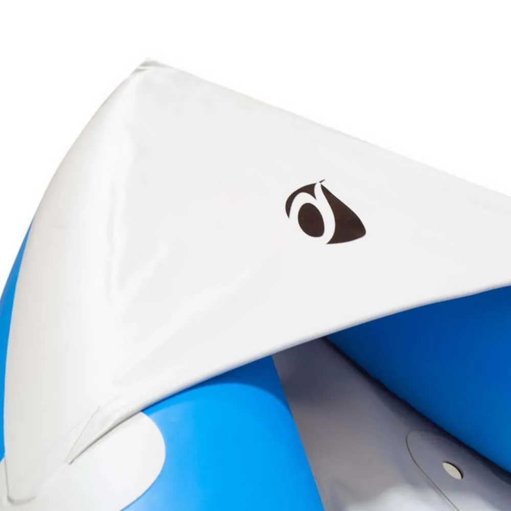 AQUA DESIGN Canoë Gonflable|Kayak Gonflable Et Pack^Canoe Kayak gonflable PVC 2 places Vista Bleu Hotdog eau vive
