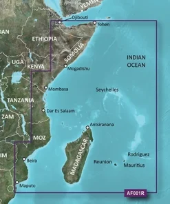 GARMIN Carte Bluechart G3 Vision HD - VAF001R : Estern Africa