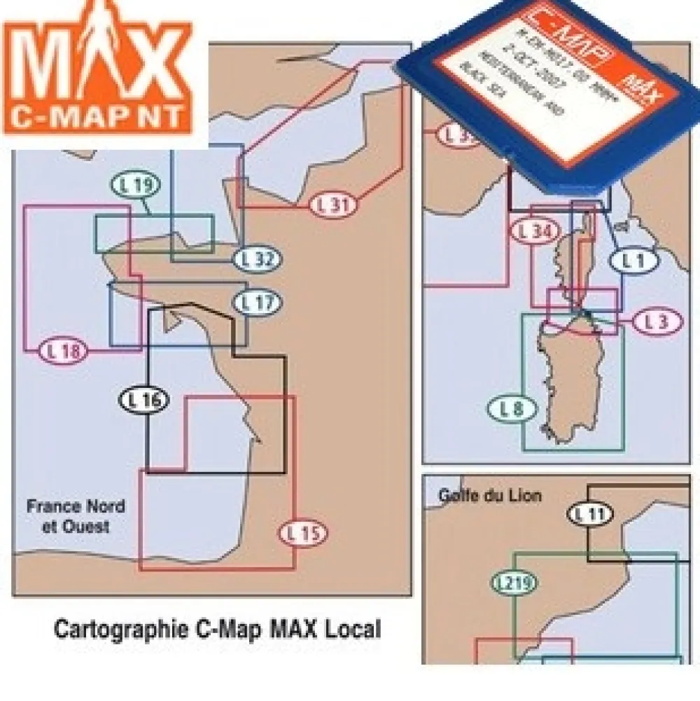 C-MAP Carte Marine Max Local - SD