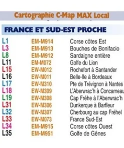 C-MAP Carte Marine Max Local - SD