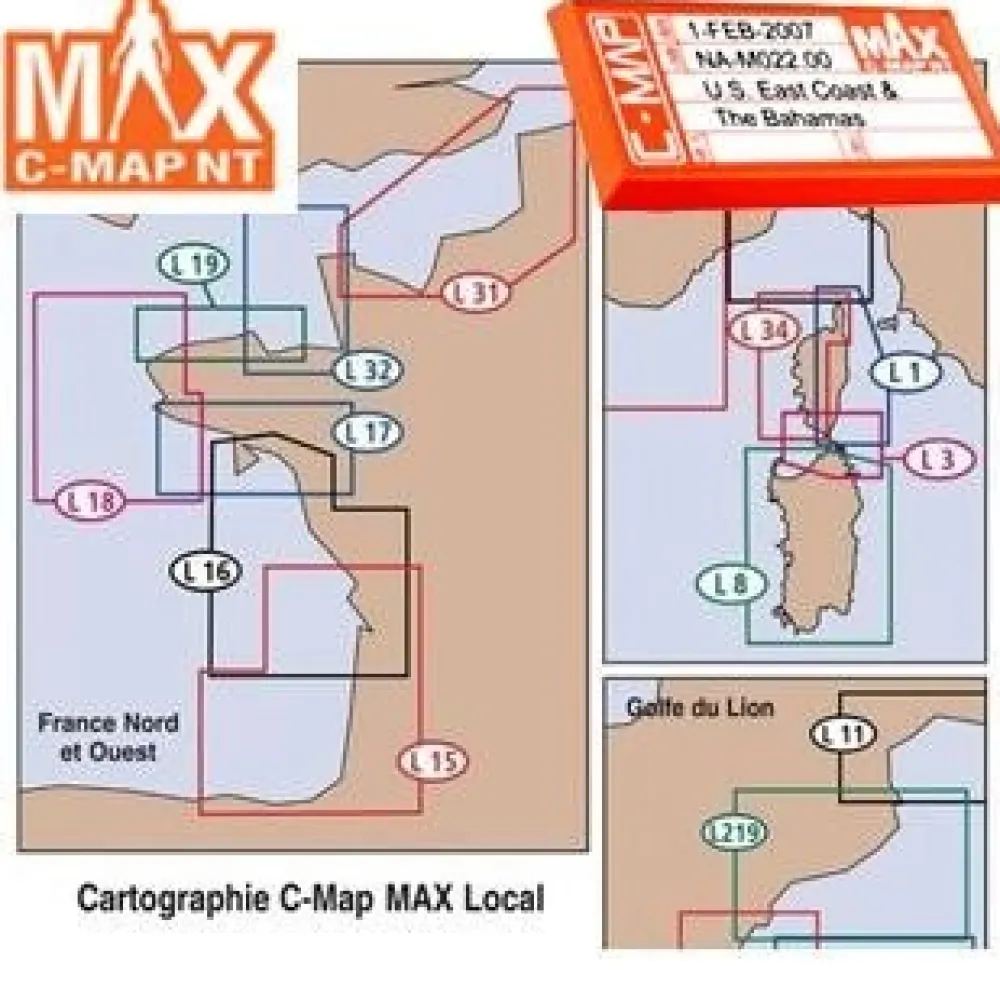 C-MAP Carte Marine^Carte Marine Max Local - C-Card