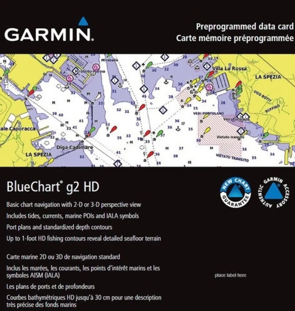 GARMIN Carte Marine^Carte marine Bluechart G3 HD Regular