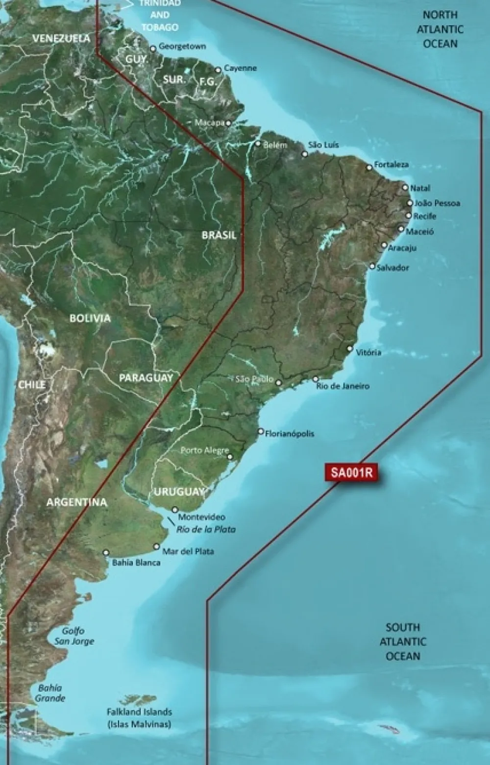 GARMIN Carte Marine^Carte marine Bluechart G3 HD Regular