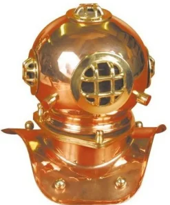 TOPOMARINE Laiton^Casque de scaphandre laiton & cuivre