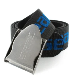 SEAC SUB Ceinture Nylon boucle inox - Noir/Bleu