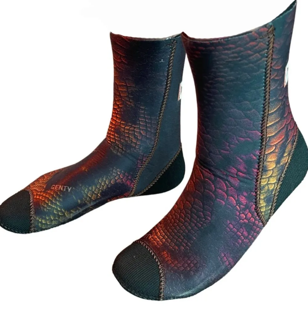 DENTY SPEARFISHING Chaussons Anaconda rouge 5 mm