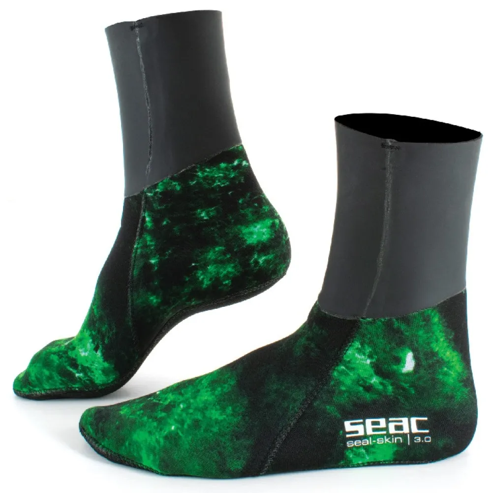 SEAC SUB Chaussons Seal Skin Camo Vert- 3 mm