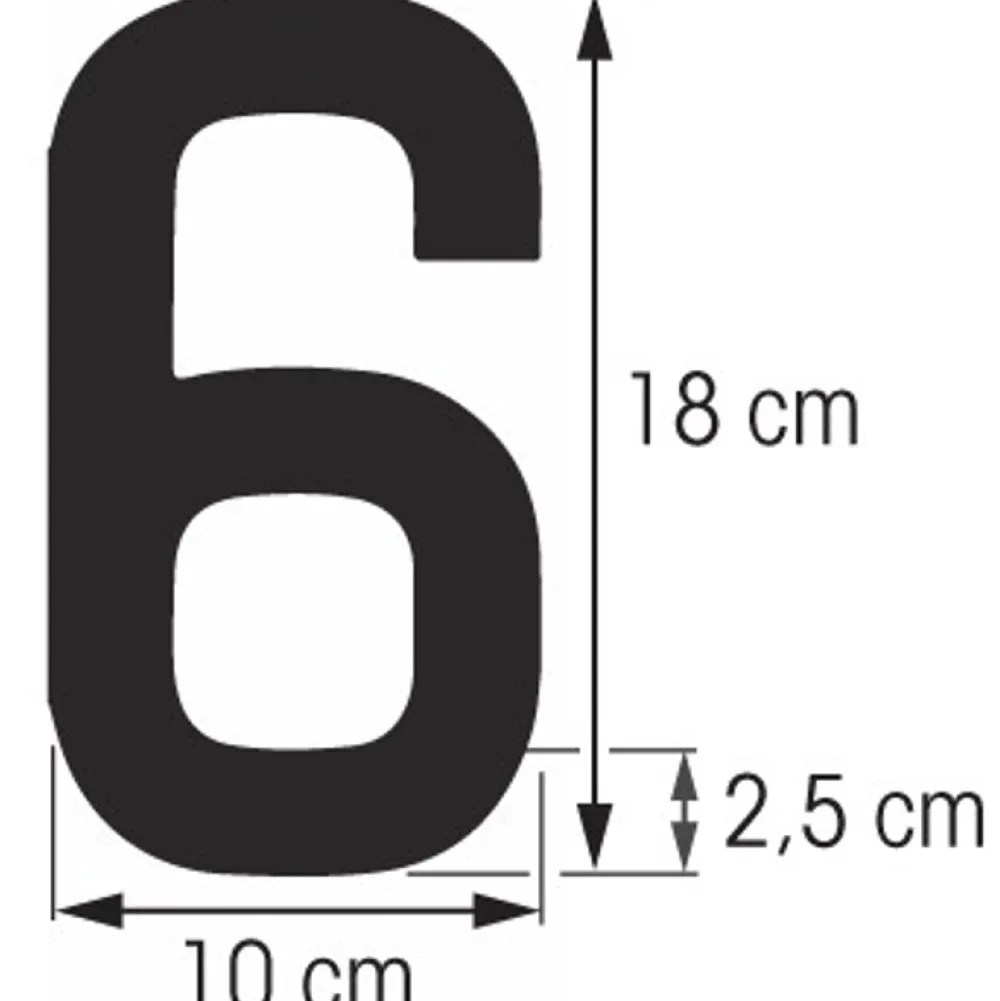 PLASTIMO Chiffre 18 cm - Coque dure