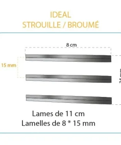 FLASHMER Ciseaux 3 Lames spécial broumé