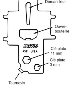 TOPOMARINE Clé universelle pour nable