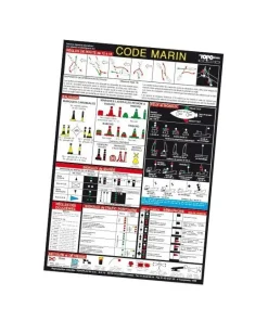 TOPOMARINE Carte Marine^Code marin adhésif