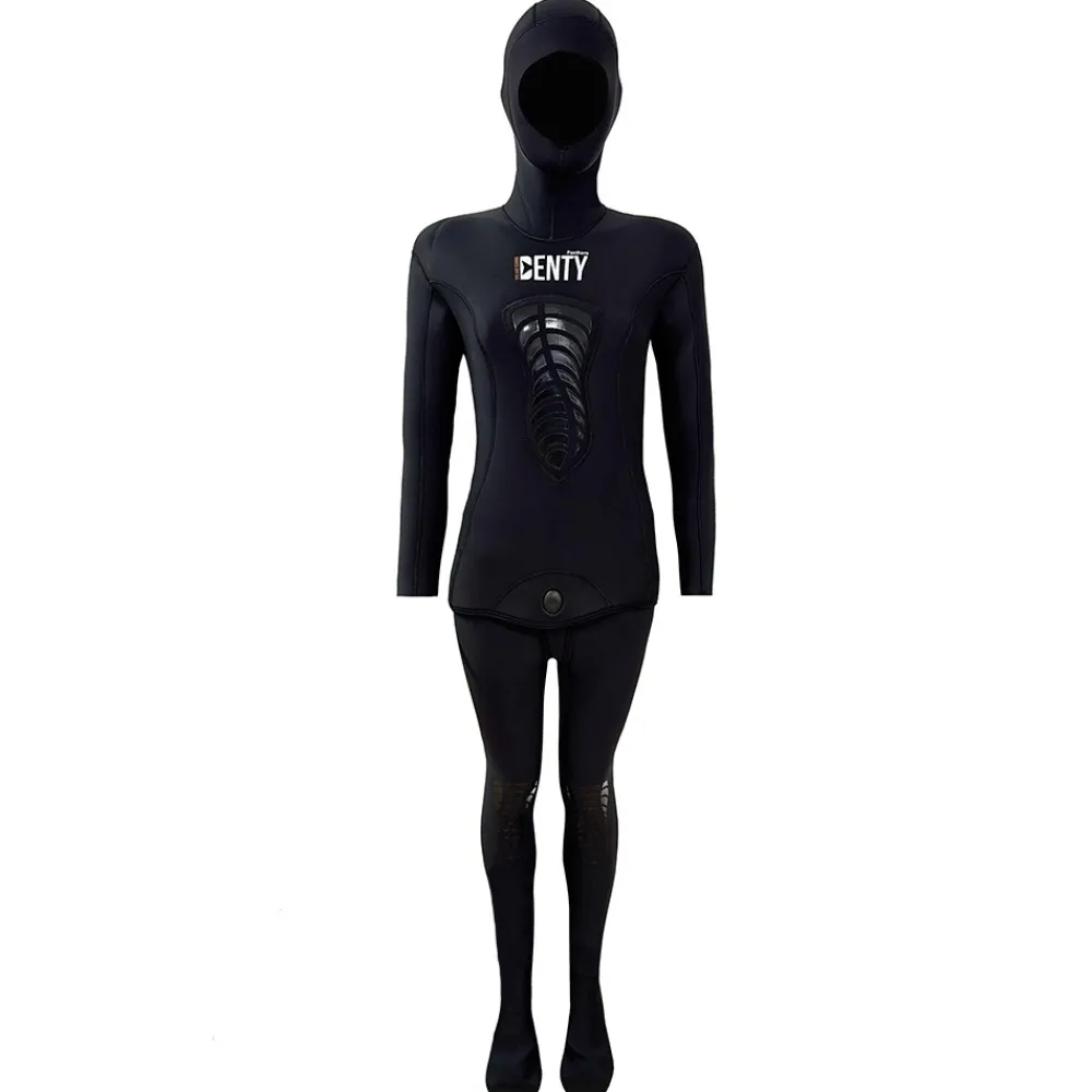 DENTY SPEARFISHING Combinaison Chasse Sous-Marine^Combinaison de chasse sous marine Femme Panthera 7/5 mm Noir