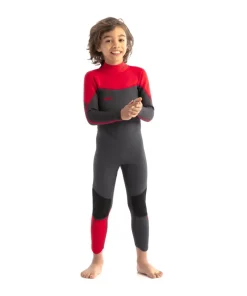 JOBE Spécial Enfant|Combinaison Surf Femme^Combinaison enfants Boston 3/2 Back Zip Rouge