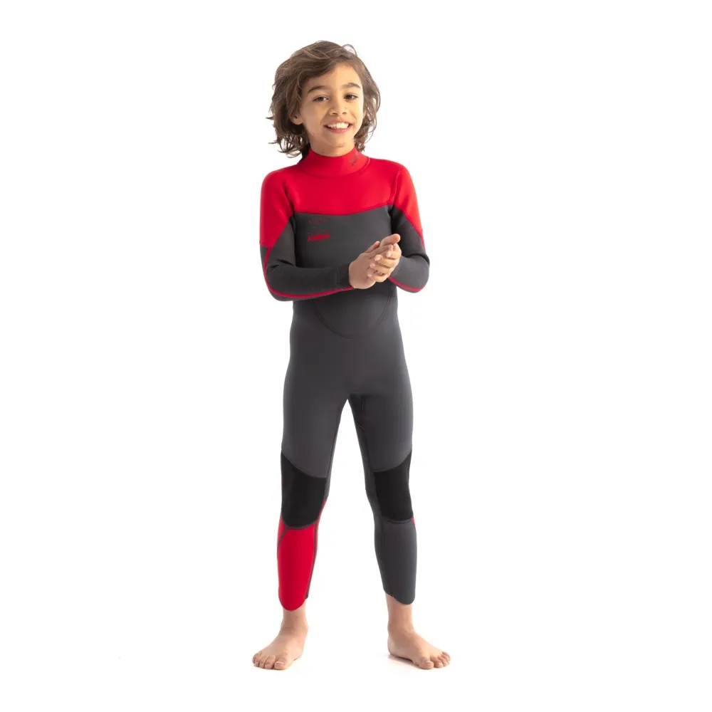 JOBE Spécial Enfant|Combinaison Surf Femme^Combinaison enfants Boston 3/2 Back Zip Rouge