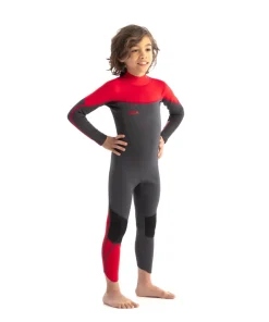 JOBE Spécial Enfant|Combinaison Surf Femme^Combinaison enfants Boston 3/2 Back Zip Rouge