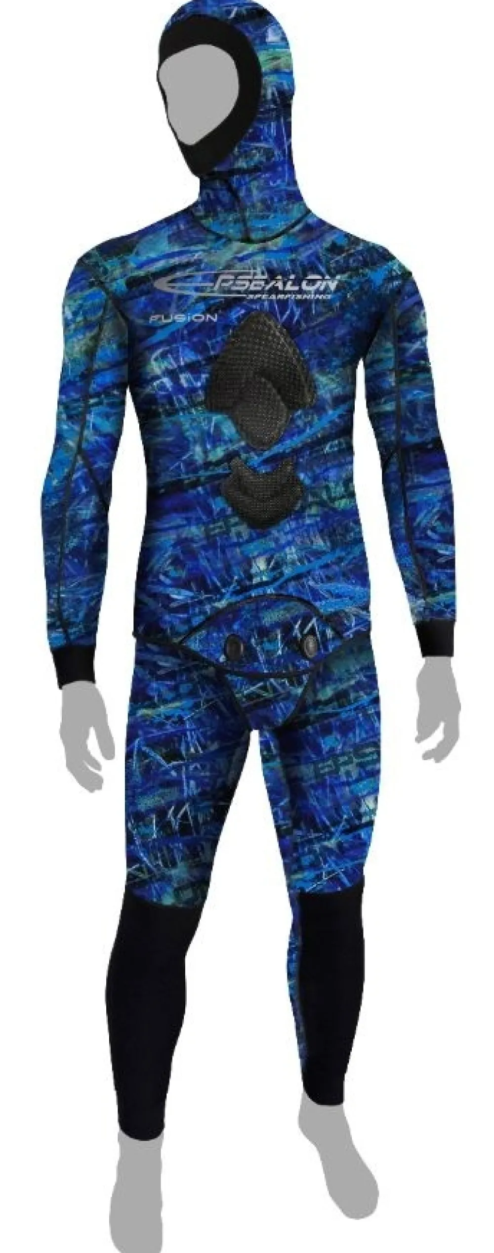 EPSEALON Combinaison Chasse Sous-Marine^Combinaison BLUE Fusion Camo 3 mm