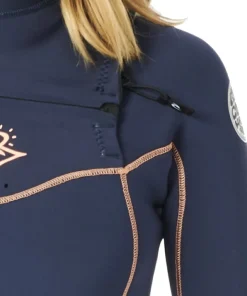 RIP CURL Combinaison Surf Femme|Combinaison Paddle^Combinaison femme Dawn Patrol Perf 3/2 Front zip - Navy