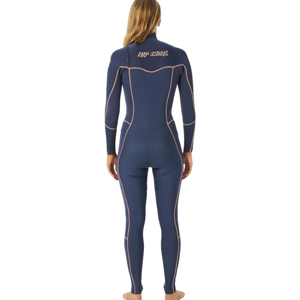 RIP CURL Combinaison Surf Femme|Combinaison Paddle^Combinaison femme Dawn Patrol Perf 3/2 Front zip - Navy